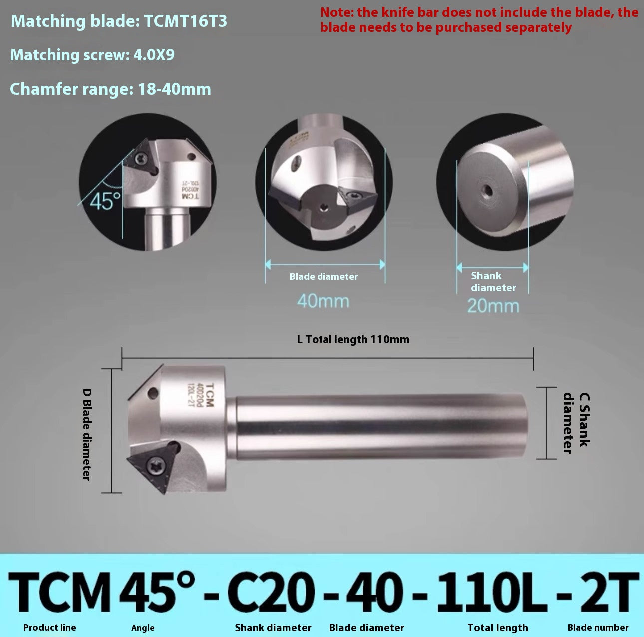 1144-Shedding type fixed-point chamfering cutter 30 degree 45 degree 60 degree chamfering cutter bar SSK/SSP/TCM/SSY/SSO/SSH Shandong Denso Pricision Tools Co.,Ltd.